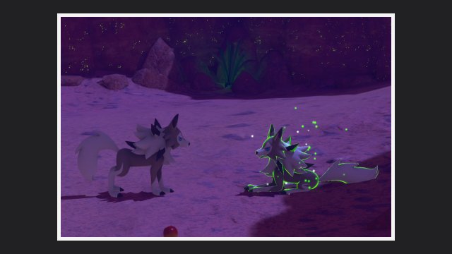 Lycanroc (Midday Form) at Badlands (Night)