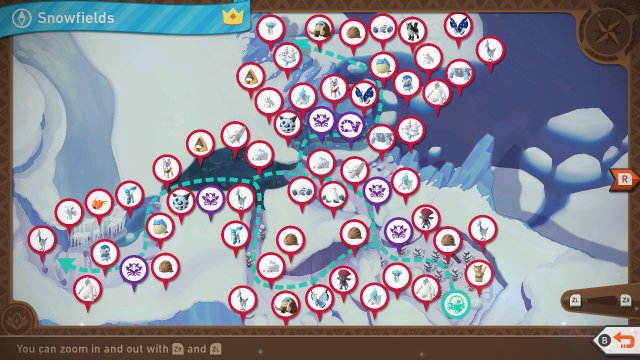 Snowfields (Day) Research Map