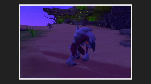 Lycanroc (Midnight Form) at Sands (Night)