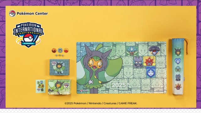 Europe International Championships Pokémon Center Pop-Up Store International Championships Exclusive Playmat, Dice Box & Sleeves